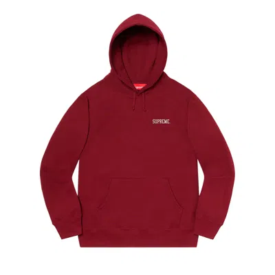 Pre-owned Supreme X Joel-peter Witkin Sanitarium Hooded Sweatshirt 'cardinal' | Red | Men's Size L