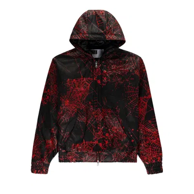 Pre-owned Sp5der V2 Web Leather Jacket 'black' | Men's Size Xl