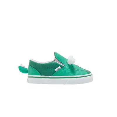 Pre-owned Vans Slip-on V Toddler 'triceratops' | Green | Infant Size 8