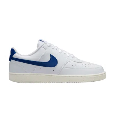 Pre-owned Nike Wmns Court Vision Low Next Nature 'white Game Royal' | Women's Size 10