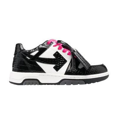 Pre-owned Off-white Wmns Out Of Office 'croc - Black White' | Women's Size 37