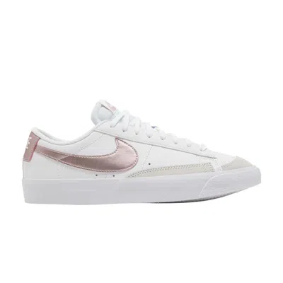 Pre-owned Nike Blazer Low '77 Gs 'white Pink Glaze' | Kid's Size 6