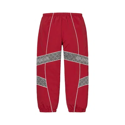 Pre-owned Supreme Jacquard Panel Track Pant 'red' | Men's Size M