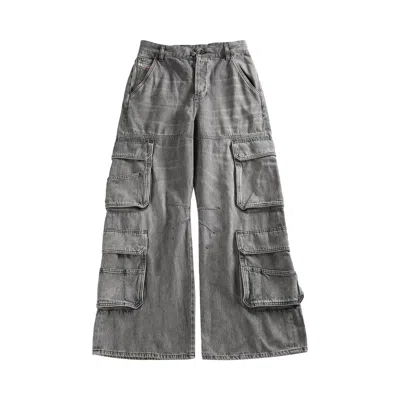 Pre-owned Diesel D-sire-cargo-d Pant 'grey' | Women's Size 27 In Gray