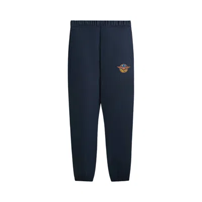Pre-owned Kith For The New York Knicks Wingman Vintage Nelson Sweatpant 'nocturnal' | Blue | Men's Size L