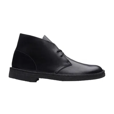 Pre-owned Clarks Desert Boot 'black Polished' | Men's Size 9