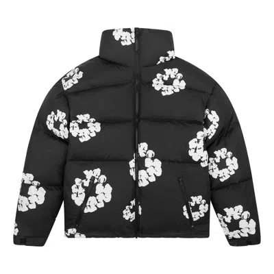 Pre-owned Denim Tears Wreath Puffer Jacket 'black' | Men's Size M