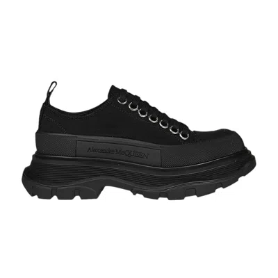 Pre-owned Alexander Mcqueen Wmns Tread Slick Lace Up 'triple Black' | Women's Size 37.5
