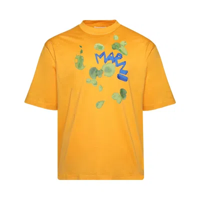 Pre-owned Marni Relaxed Fit Dripping Flower T-shirt 'light Orange' | Men's Size 46