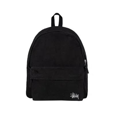 Pre-owned Stussy Canvas Backpack 'washed Black' | Men's Size Onesize