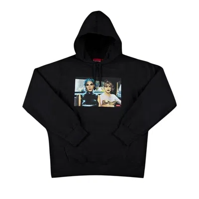 Pre-owned Supreme Nan Goldin Misty And Jimmy Paulette Hooded Sweatshirt 'black' | Men's Size M