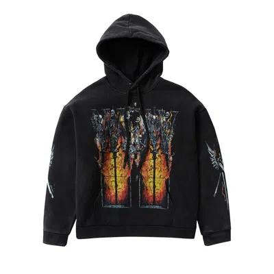 Pre-owned Who Decides War Ember Chapel Hooded Pullover 'coal' | Grey | Men's Size Xl In Gray