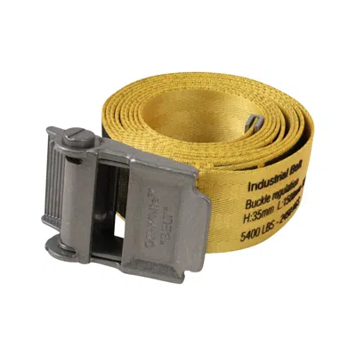 Pre-owned Off-white 2.0 Industrial Belt 'yellow / Black' | Men's Size Onesize