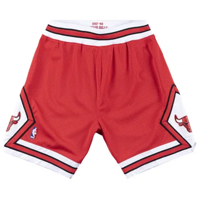 Pre-owned Mitchell & Ness Authentic Shorts Chicago Bulls 'red' | Men's Size Xxl