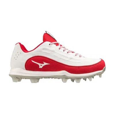 Pre-owned Mizuno Wmns 9-spike Advanced Finch Elite 6 Low Tpu 'white Red' | Women's Size 8