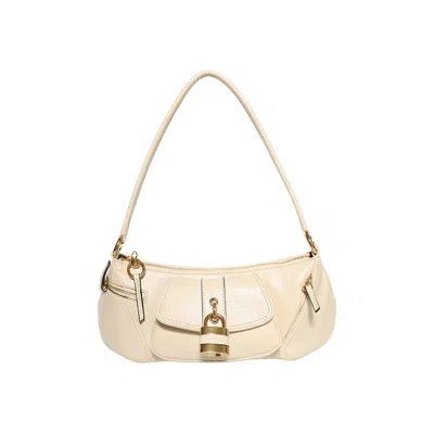 Pre-owned Chloé 99 Shoulder Bag 'sweet Beige' | Tan | Women's Size Onesize In Brown