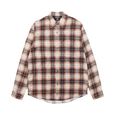 Pre-owned Stussy Matthew Printed Shirt 'umber' | Brown | Men's Size M