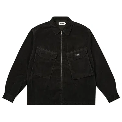 Pre-owned Palace Cord Pdu Overshirt 'black' | Men's Size L