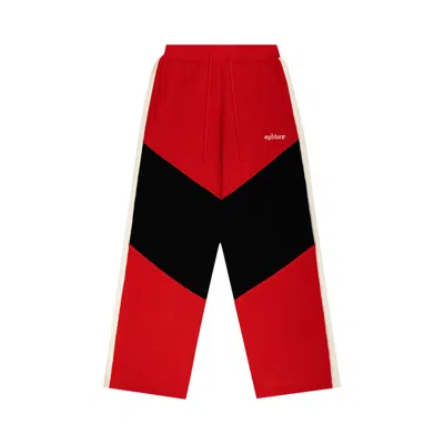 Pre-owned Sp5der Knit 5 Track Pant 'red' | Men's Size M