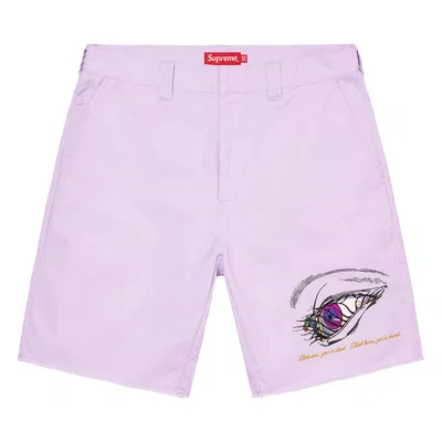 Pre-owned Supreme Aeon Flux Work Short 'lavender' | Purple | Men's Size 36