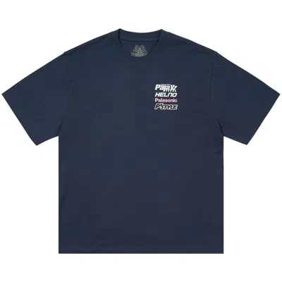 Pre-owned Palace Racey T-shirt 'navy' | Blue | Men's Size L