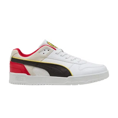 Pre-owned Puma Scuderia Ferrari X Rbd Game Low 'white Rosso Corsa' | Men's Size 10.5
