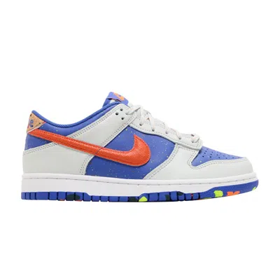 Pre-owned Nike Dunk Low Gs 'playground Paint Pack' | Blue | Kid's Size 3.5