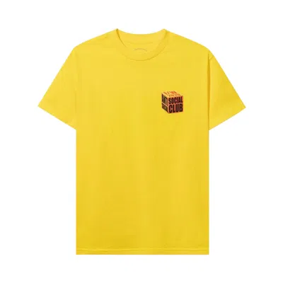 Pre-owned Anti Social Social Club I Wish I Was Wrong Tee 'gold' | Men's Size S