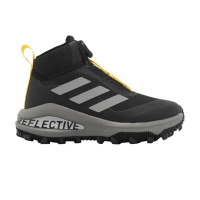 Pre-owned Adidas Originals Adidas Fortarun Boa Atr K 'black Impact Yellow' | Kid's Size 3.5