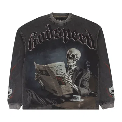 Pre-owned Godspeed Black Monday Thermal Long-sleeve T-shirt 'grey Wash' | Men's Size Xl