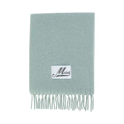 Pre-owned Marni Brushed Alpaca Scarf 'linden' | Green | Men's Size Onesize