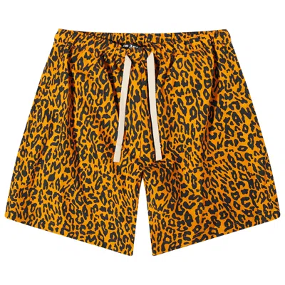 Pre-owned Palm Angels Cheetah Shorts 'orange/black' | Men's Size 50