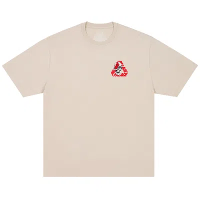 Pre-owned Palace P3 Skull T-shirt 'stoney Grey' | Men's Size M