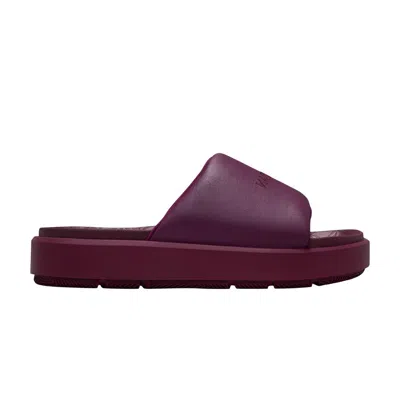 Pre-owned Air Jordan Wmns Jordan Sophia Slide 'bordeaux' | Red | Women's Size 10