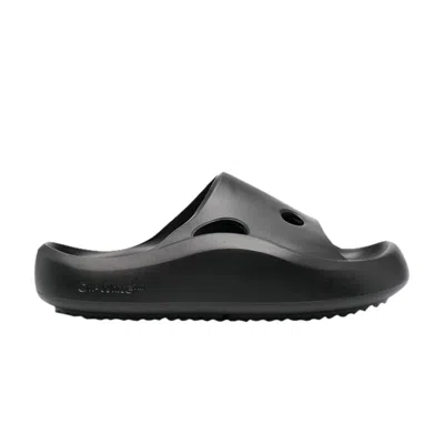Pre-owned Off-white Wmns Meteor Rubber Sliders 'black' | Women's Size 38