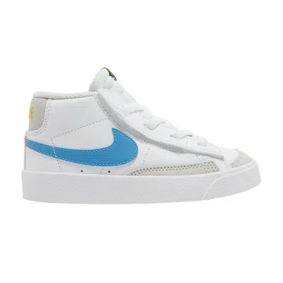 Pre-owned Nike Blazer Mid '77 Td 'white Laser Blue' | Infant Size 5