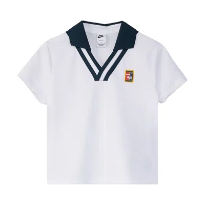 Pre-owned Nike X Yoon Short-sleeve Polo 'white/armory Navy' | Women's Size S