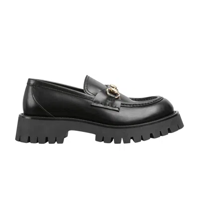 Pre-owned Gucci Wmns Lug Sole Horsebit Loafer 'black' | Women's Size 9
