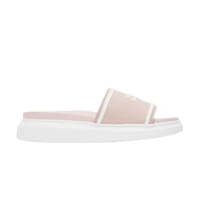 Pre-owned Alexander Mcqueen Wmns Oversized Hybrid Signature Slide 'rose Quartz' | Pink | Wom