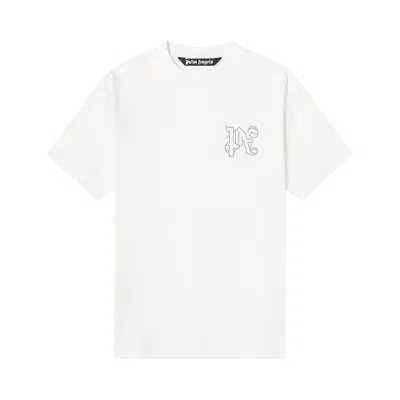 Pre-owned Palm Angels Monogram Stud Classic Tee 'white' | Men's Size L