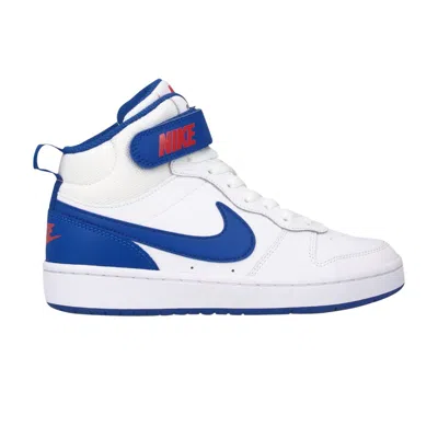 Pre-owned Nike Court Borough Mid 2 Gs 'white Game Royal' | Kid's Size 5.5