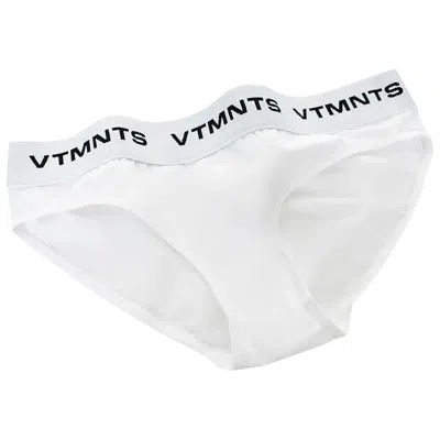 Pre-owned Vtmnts Logo Briefs 'white' | Men's Size L