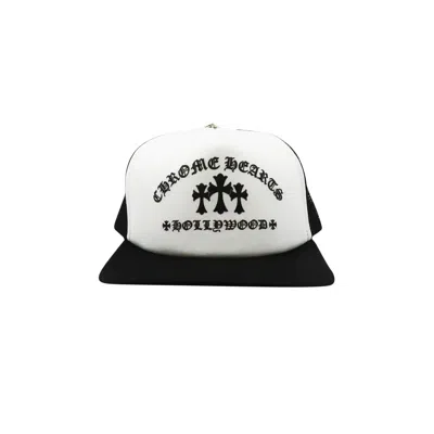 Pre-owned Chrome Hearts King Taco Trucker Hat 'black/white' | Men's Size Onesize