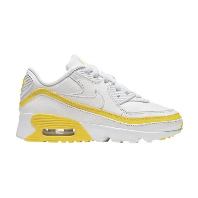 Pre-owned Nike Undefeated X Air Max 90 Bp 'white Optic Yellow' | Kid's Size 12
