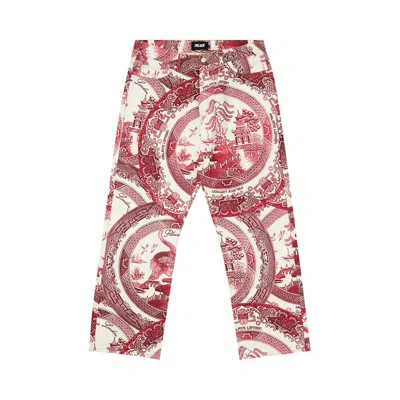 Pre-owned Palace China Plate Trousers 'red' | Men's Size 34