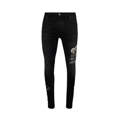 Pre-owned Amiri Dream Team Skinny Jean 'vintage Black' | Men's Size 32