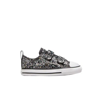 Pre-owned Converse Chuck Taylor All Star Easyon Low Td 'glitter - Dark Matter' | Black | Infant Size 2