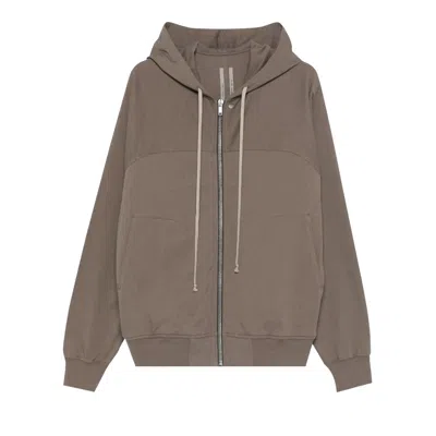 Pre-owned Rick Owens Windbreaker Loose Fit Hoodie 'dust' | Brown | Men's Size Xxl
