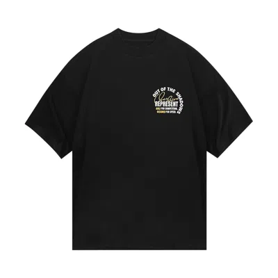 Pre-owned Represent Clo Out Of The Shadows T-shirt 'stained Black' | Men's Size Xxl