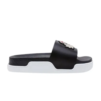 Pre-owned Christian Louboutin Pool Fun Slide 'black Silver' | Men's Size 40.5